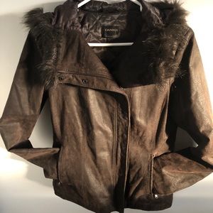 Chocolate brown authentic Danier leather jacket